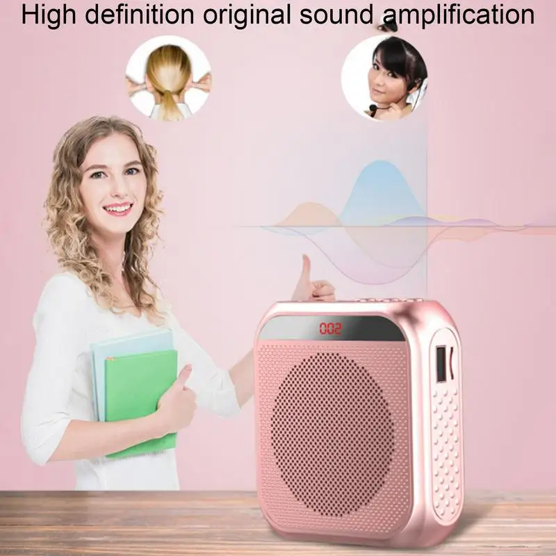 Portable-2200mAh-yoga-Teachers-Voice-Amplifier-Rechargeable-Battery-Speaker-With-Wired-Amplifiers-Loudspeaker-vocal-Protect-3