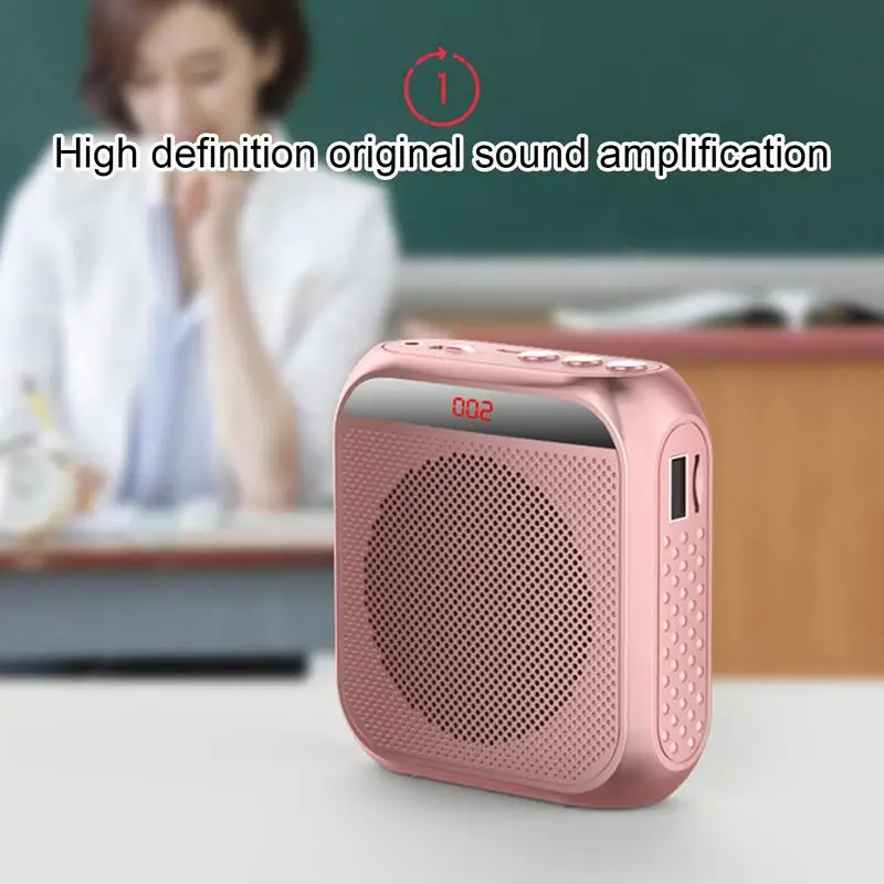 Portable-2200mAh-yoga-Teachers-Voice-Amplifier-Rechargeable-Battery-Speaker-With-Wired-Amplifiers-Loudspeaker-vocal-Protect-4