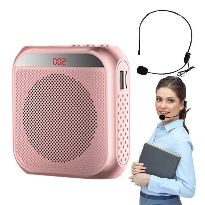 Portable-2200mAh-yoga-Teachers-Voice-Amplifier-Rechargeable-Battery-Speaker-With-Wired-Amplifiers-Loudspeaker-vocal-Protect