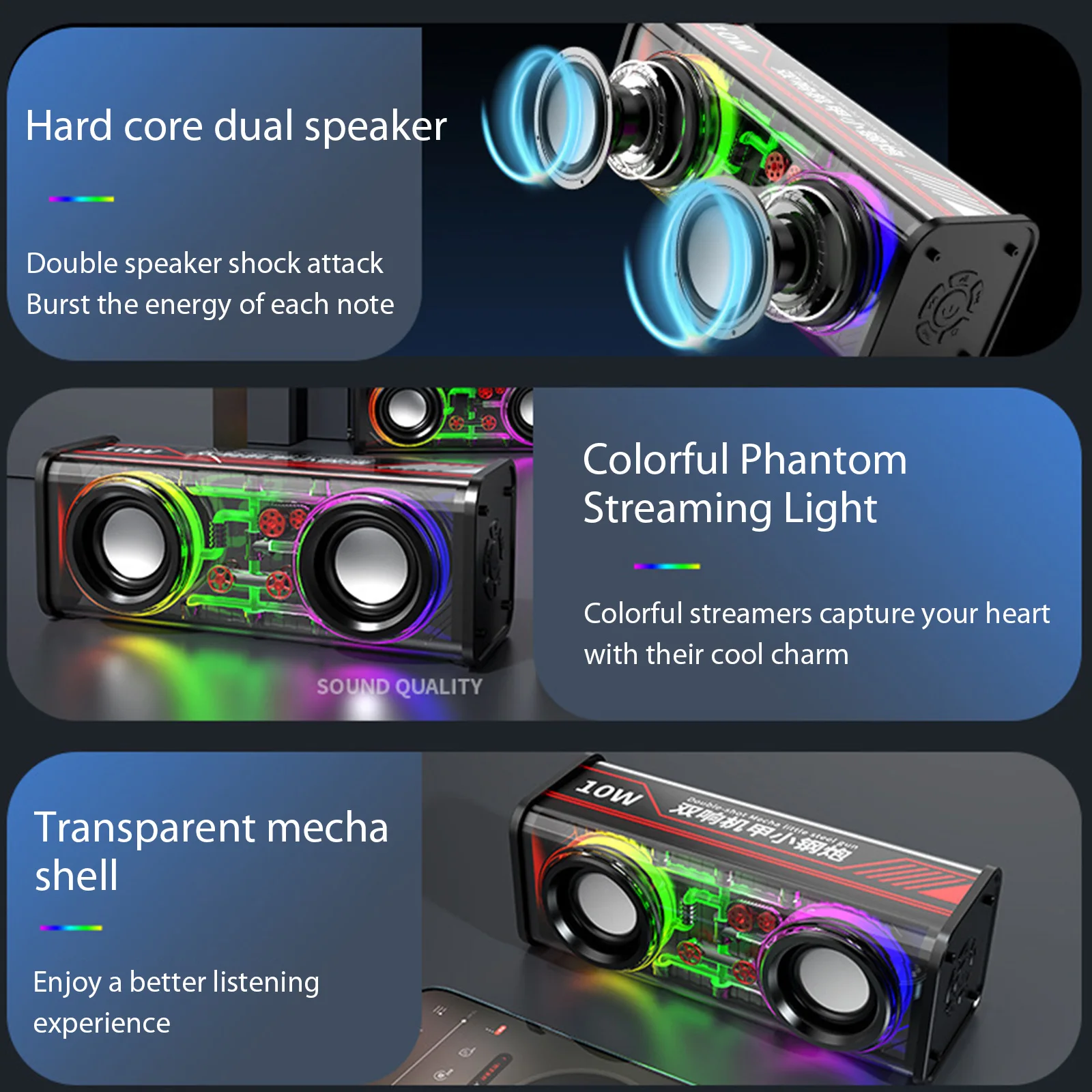 V8-K07-Transparent-Mecha-Music-Speakers-Bluetooth5-0-10W-Wireless-Stereo-Loudspeaker-3-LED-Light-Modes-5